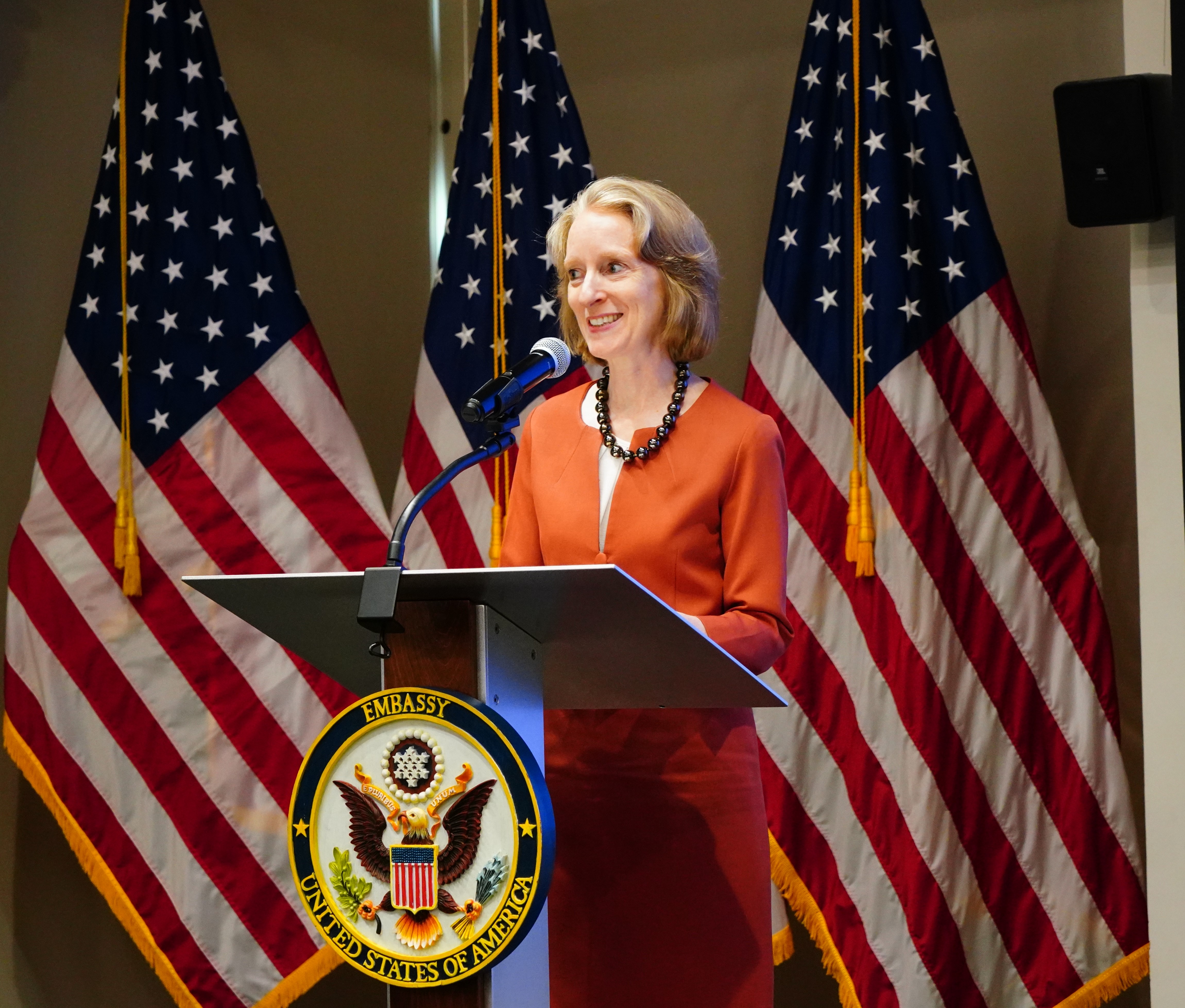 Susan Stevenson and Charge d`Affaires, U.S. Embassy Yangon
